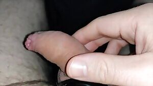 Sir says I should be locked, but stroking it feels so good...