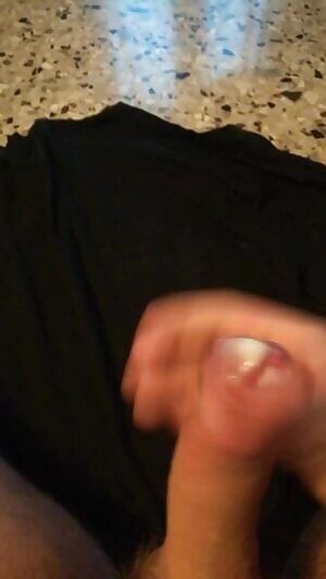 I tried to use my own cum as lube but failed...