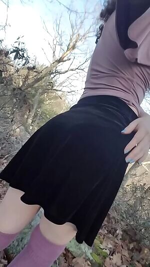 Just your riendly hiking girl revealing her booty for you ;)