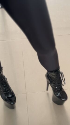 Boot Lovers Amateur Big Tits Catsuit