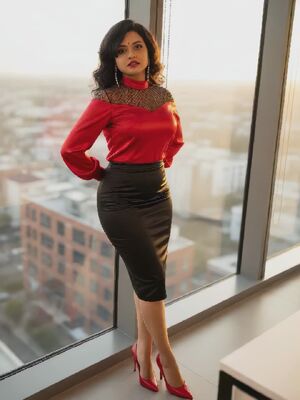 Silk and Satin Ai Generated Coworker
