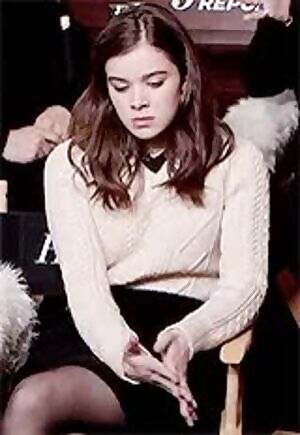 Hailee Steinfeld getting psychological ready for the interracial gangbang for tonight.