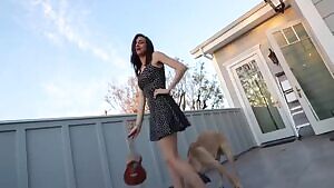 Colleen ballinger spins a little too fast in her dress