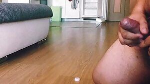 after hours of stroking my cock hard