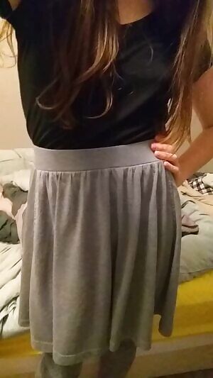 A surprise under my skirt~