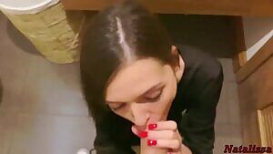 Giving A Head In A Restaurant's Restroom