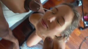 Blowbang Bukkake Cumshot Facial Pretty