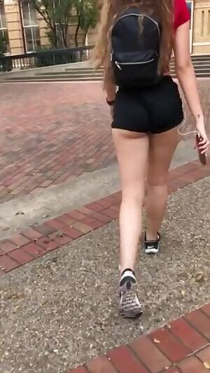 hot ass in tiny shorts