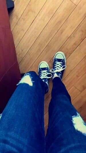 Shoes, socks and toes.