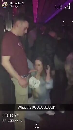 Naughty Girl Getting Sucked In The Club