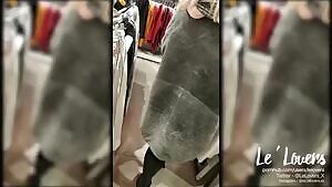 Blowjob, fuck and facial, leaving bit of cum on unbought christmas sweater