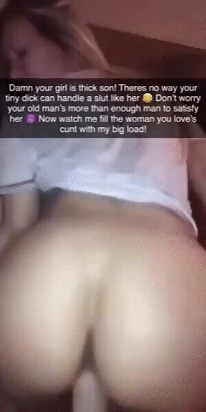 Your girlfriend always made you wear a condom. Creampies were only for your dad