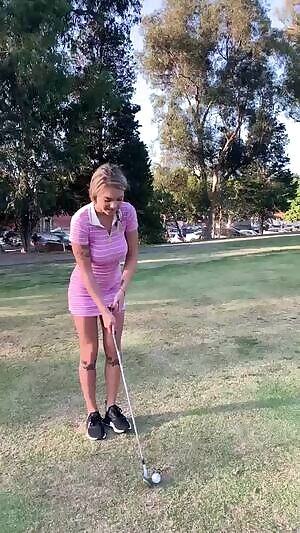 Gabbie likes to golf