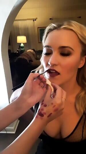 Emily Osment getting ready for a wild night with us...