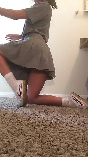 Perfecting the skirt “lip,” and loving when it “accidentally” pops up 😝 ... round 2