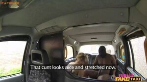 BBC Rimming Blonde British Fake Female Taxi