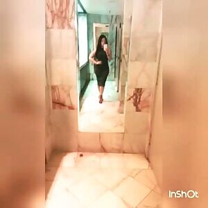 She fills that dress out nicely