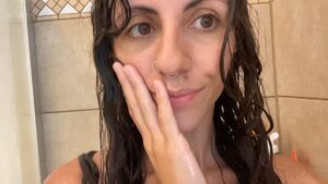 Long Hair Boobs Brunette Petite Shower