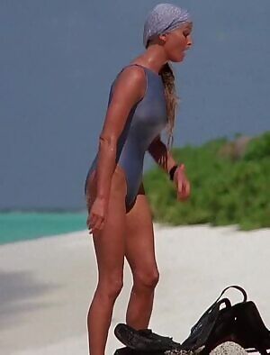Bo Derek stripping in Ghosts Can't Do That