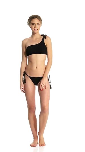 Somedays Lovin Ashed Trail Tie Bikini Bottom