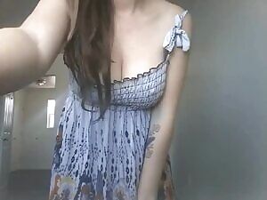 Oops. Dress slipped.