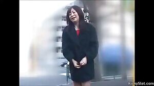 Taking your slave out for a walk with the toys turned up on high