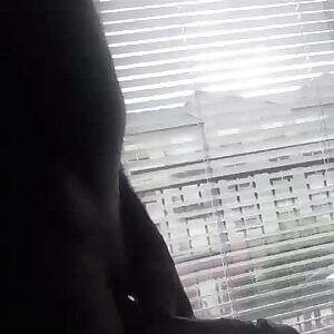 Fat dick in the window