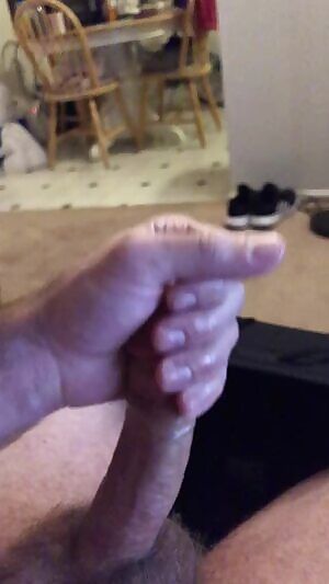 Slow motion cumshot squirt