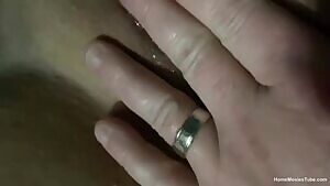 Wife gets dripping wet