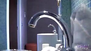 Getting ready to go out.