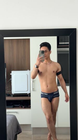Bisexual Male Gay Glamour Model Mirror
