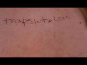 Shemale Fucks her own Ass until Giving herself A Creampie