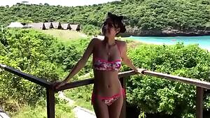 Relaxing in a bikini