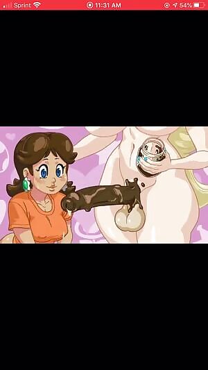 Peach’s nutella covered dick