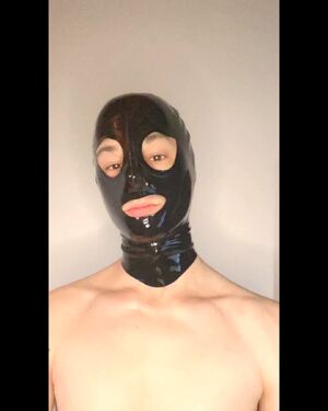 Glove Fetish BDSM Latex Mask Rubber