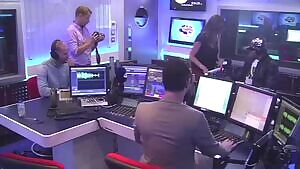 Lisa Snowdon bending over for you to play with her ass