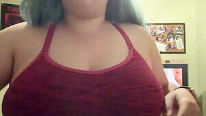 hanging out in my sports bra