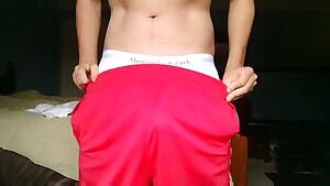 Thick ass bulge in my trunks