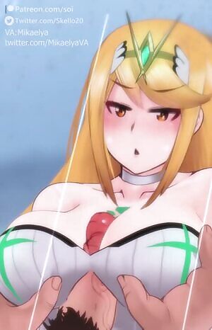 Mythra in the shower