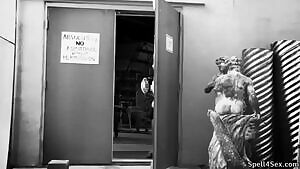 Very short gif of Camille Rowe's incredible boobs