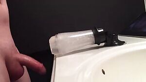 Pushing rope, cumming 20 seconds later