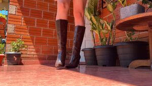 Boots Leather Walking