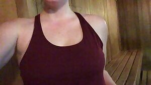 My sports bra keeps the girls tightly packed