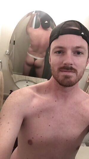 I just absolutely love showing off. Here’s some fun angles of me having fun in a Man Thong.