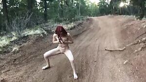 Happy to go right on the trail