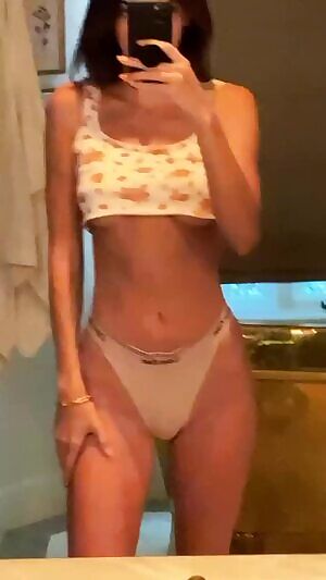 Kendall Jenner Underboob and Panties