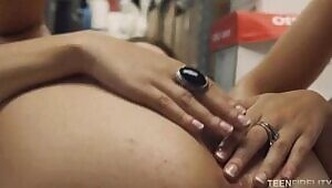 Megan Sage playing with her creampie - Via r/PornStarletHQ