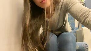 Having some fun on the late night train 😜