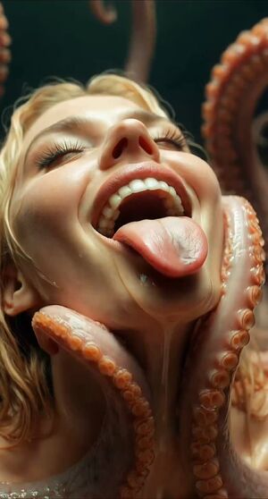 Tentacle Porn Blonde Cum Covered Fucking
