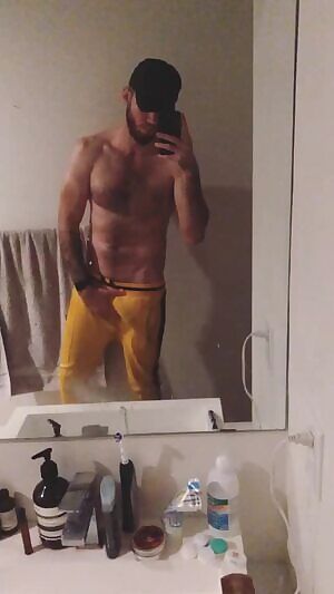 Are yellow sweats the new grey sweats?